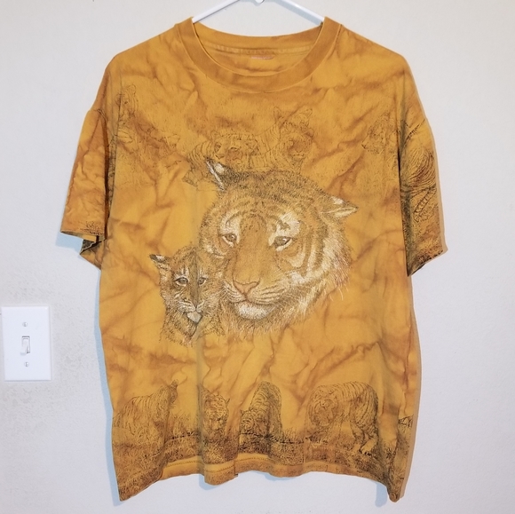 Vintage Houston Zoo Tigers AOP Tee Size Medium - Picture 1 of 13